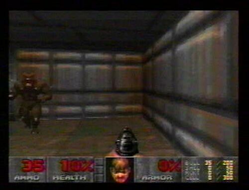 Gameplay of "Doom for WebTV"