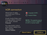 VCR connection page.